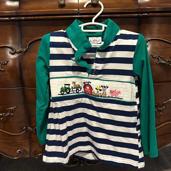 Busy Bee Smocks, Farm Friends Pull-over 4t - Picture 1 of 4
